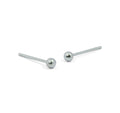 3MM ROUND BEAD TITANIUM STUD EARRINGS
