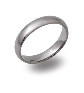 Polished 5mm Titanium Ring