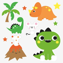 Load image into Gallery viewer, Dino card | with temporary tattoos
