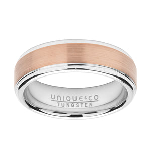 TUNGSTEN 7MM TWO TONE RING -