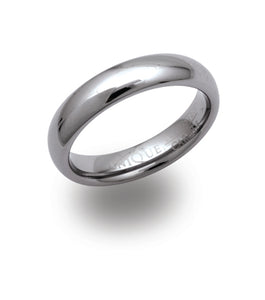 TUNGSTEN 5MM PLAIN POLISHED RING