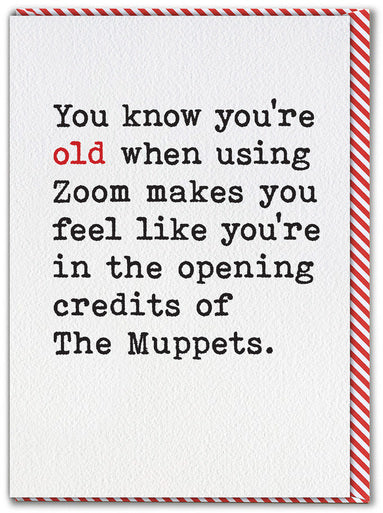 Muppets Zoom funny greeting card
