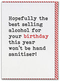 Sanitiser birthday card