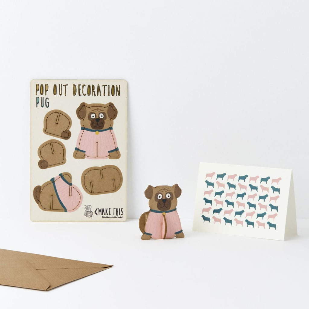 THE POP OUT CARD COMPANY - Pug Card