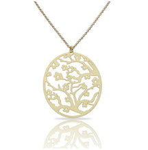 Load image into Gallery viewer, Almond Blossom Gold Short Pendant
