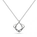 Kit Heath Alicia petite pendant necklace in rhodium-plated sterling silver on an 18 inch chain