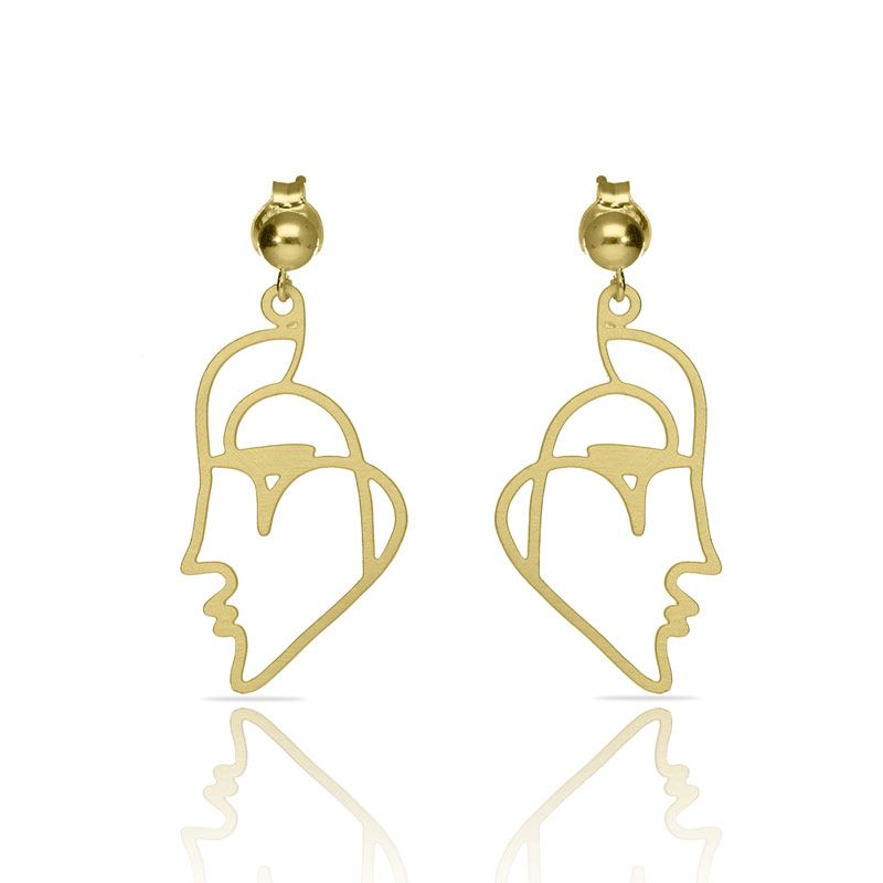 BESO VENECIA KISS GOLD PLATED EARRING