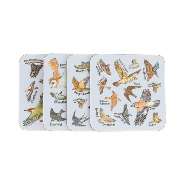 British Birds Coaster -  set of 4