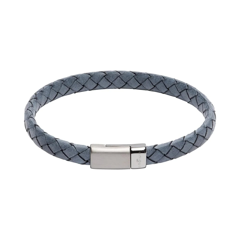 Leather Bracelet with Stainless Steel Clasp  B477/b475 B496