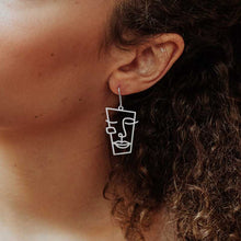 Load image into Gallery viewer, CUBISM SILVER PLATED  EARRINGS
