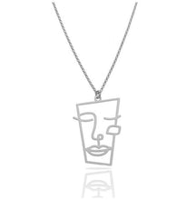 Load image into Gallery viewer, CUBISM SILVER SHORT PENDANT
