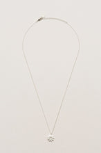Load image into Gallery viewer, Estella Bartlett necklace -Modern cubic zirconia floral- silver plated
