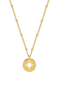 Estella Bartlett necklace -Starburst disk- Gold plated