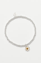 Load image into Gallery viewer, Estella Bartlett bracelet -Wildflower with silver beads- Silver plated

