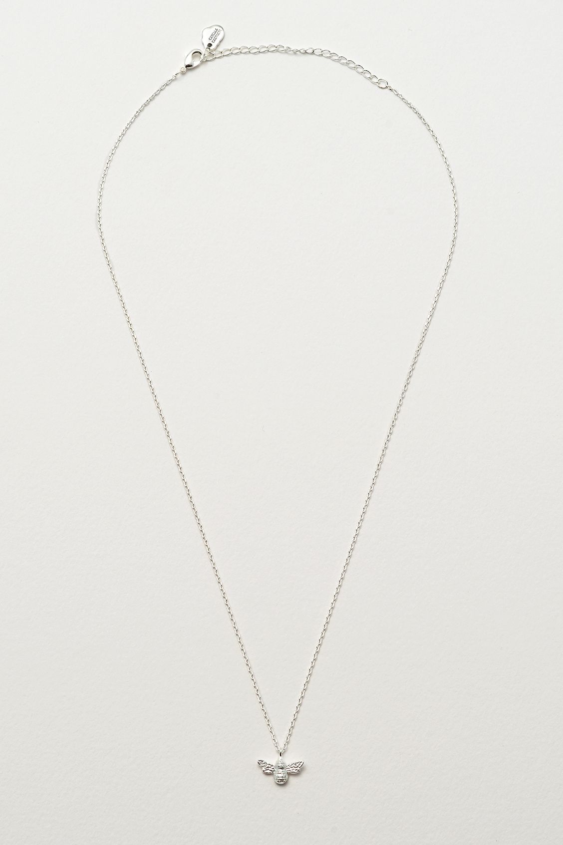 Bee Necklace - Silver Plated
