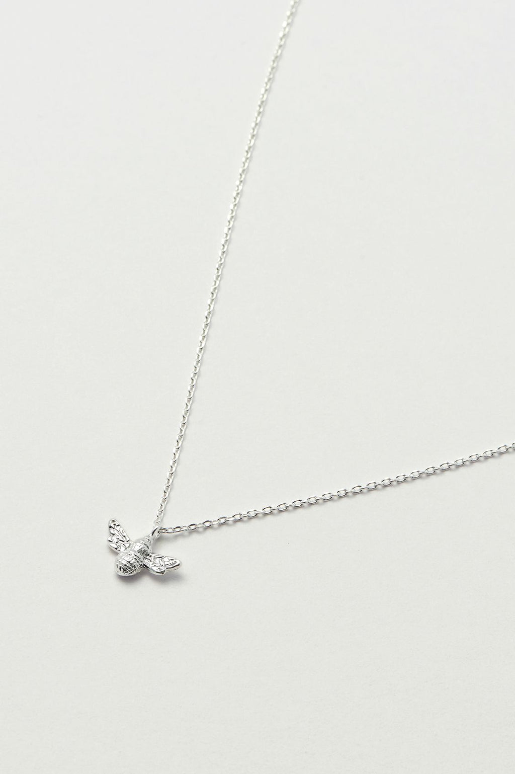 Bee Necklace - Silver Plated
