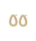 Sander Contour Studs CZ Gold