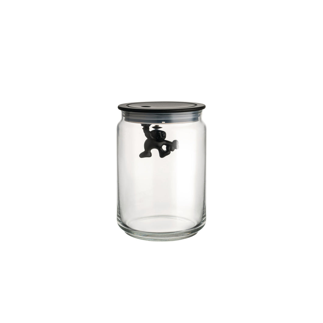 GIANNI Storage jar - a little man holding on tight