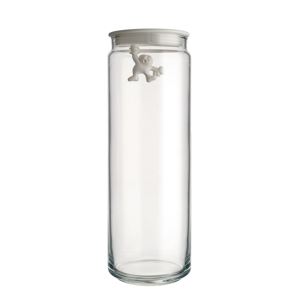 GIANNI Storage jar - a little man holding on tight