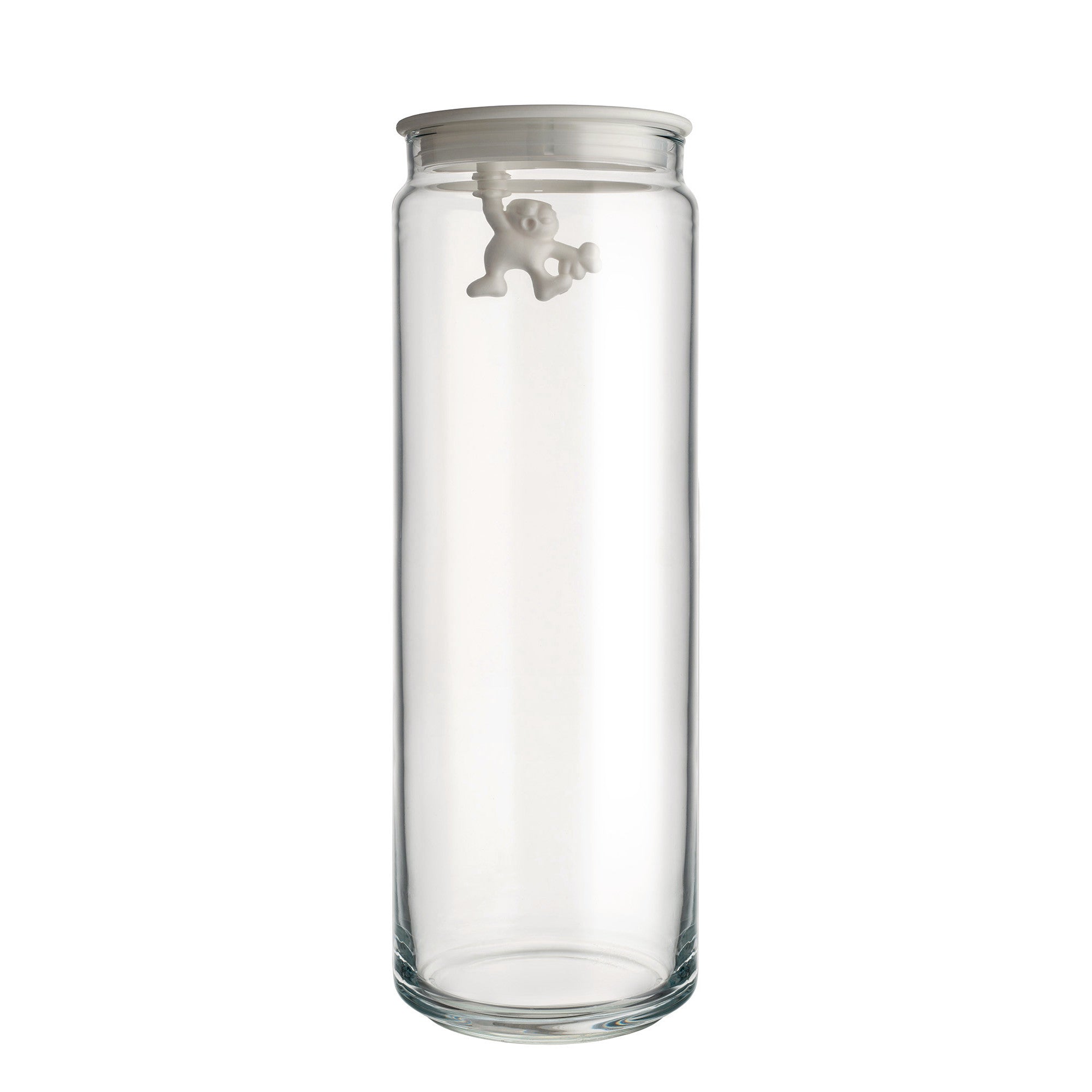 GIANNI Storage jar - a little man holding on tight