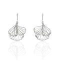 GINKGO BILOBA SILVER EARRING