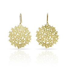 Load image into Gallery viewer, Hortensia Gold Pendant Earrings

