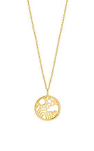 Load image into Gallery viewer, Sunny Days Cutout Disc Pendant Necklace
