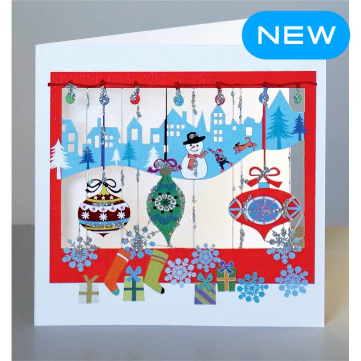Forever  laser cut Christmas -City With Baubles