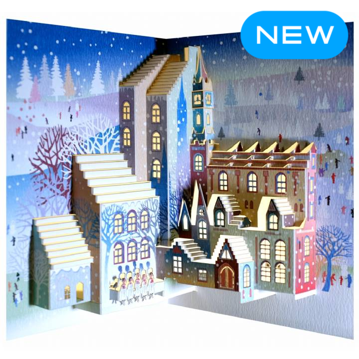 Forever Christmas Carol Singers - POP UP card