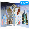 Forever POP UP card - Christmas Santa and snowman
