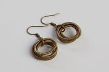 Etnika Odessa Spring Wire Drop Earrings | Modern Linear Dangle Earrings