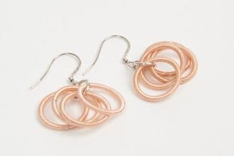 Etnika Odessa Spring Wire Drop Earrings | Modern Linear Dangle Earrings