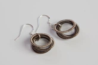 Etnika Odessa Spring Wire Drop Earrings | Modern Linear Dangle Earrings
