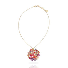 Load image into Gallery viewer, Orange Bouquet Gold Short Pendant
