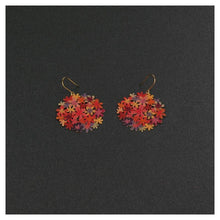 Load image into Gallery viewer, ORANGE BOUQUET GOLD SMALL EARRING
