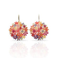 Bouquet Orange Gold Plated Small Earring | RAS Jewellery | ORA Gallery on white background