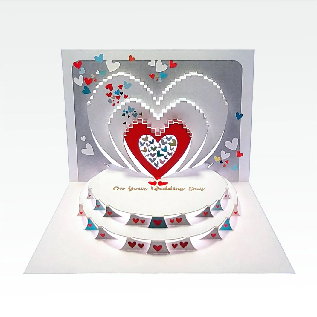 Forever POP UP card - 40th Happy Ruby Anniversary