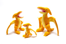 Load image into Gallery viewer, KNITTED DINOSAUR PTERODACTYL SOFT TOY - YELLOW
