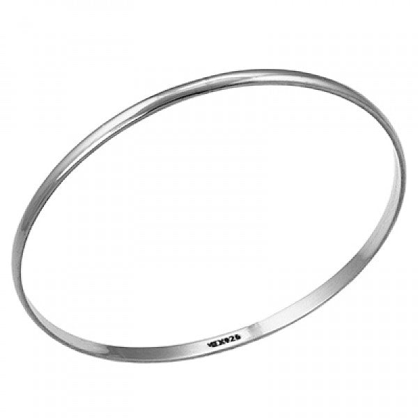 Large (70mm) top Polished Bangle