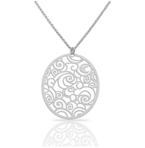 The Starry Night Silver Short Pendant