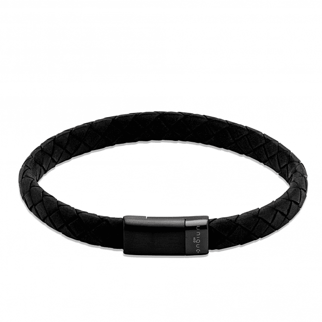 Leather Bracelet with Stainless Steel Clasp B454